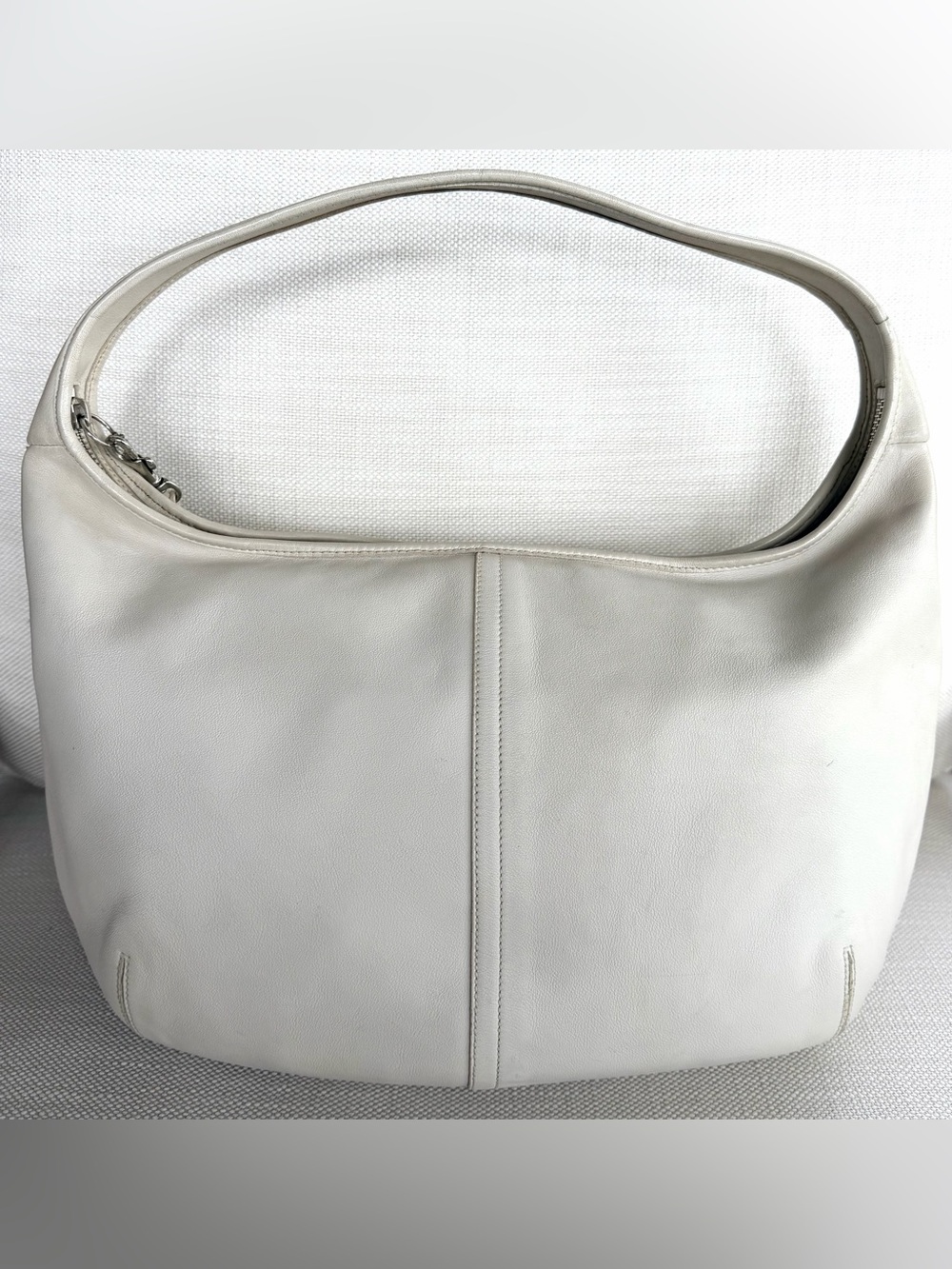 COACH Vintage Ergo 9221 Ivory Glove Tanned Leather Hobo Shoulder Bag Y2K